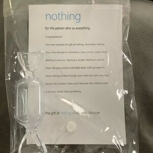 The GIFT OF NOTHING